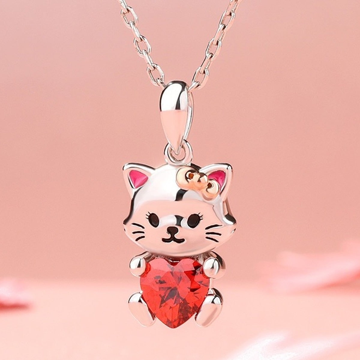 Swarovski lucky online cat necklace