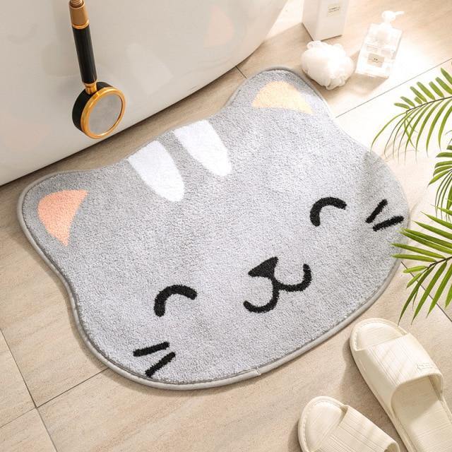 Kawaii Laying Cat Rug - Kuru Store