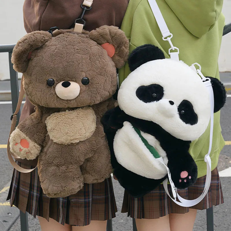 Kawaii Cute Cartoon Plush Backpack