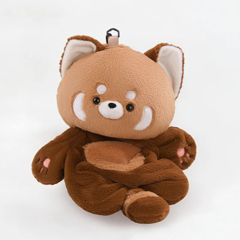 Kawaii Red Panda Plush Backpack Crossbody Bag