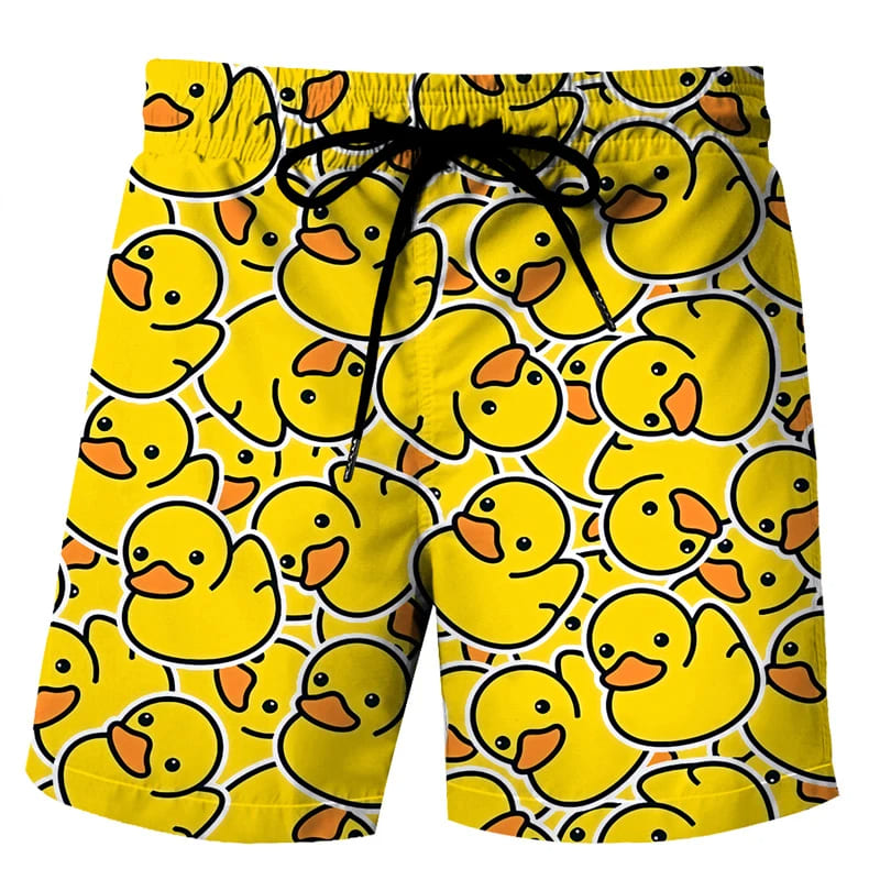 Kawaii Beach Style Duck Shirt & Shorts