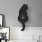 Nordic Cat Wagging Tail Wall Clock