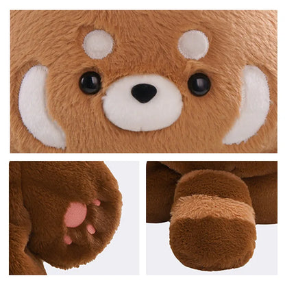 Kawaii Red Panda Plush Backpack Crossbody Bag