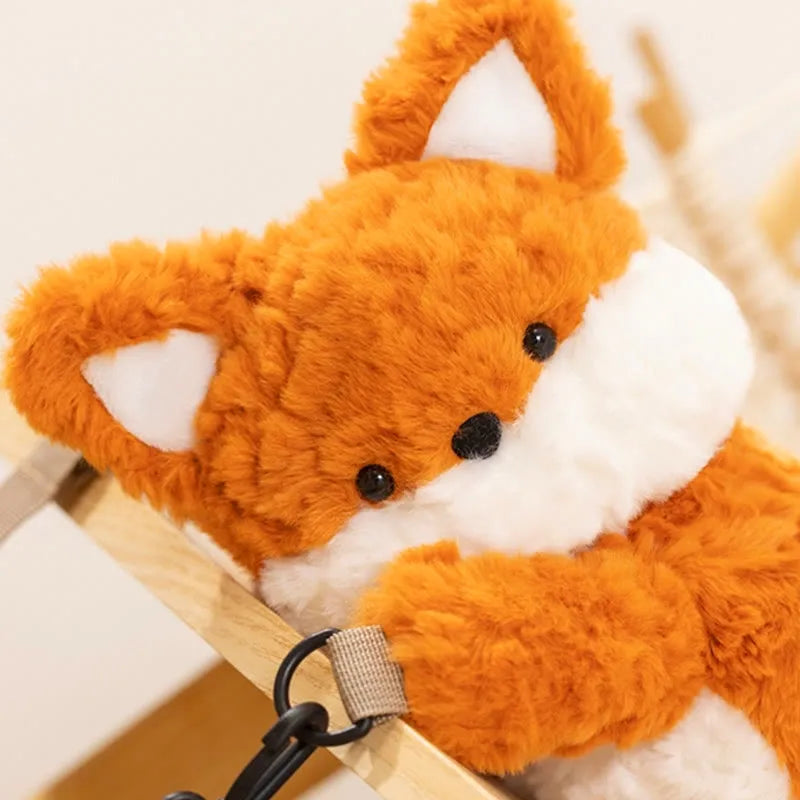 Kawaii Fox Plush Crossbody Bag