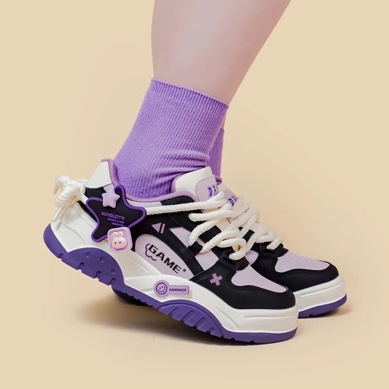 Kawaii Cartoon Bunny Star Game Sneakers