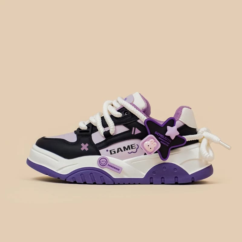 Kawaii Cartoon Bunny Star Game Sneakers