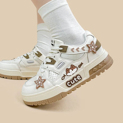 Kawaii Cartoon Cute Kitty Stars Sneakers