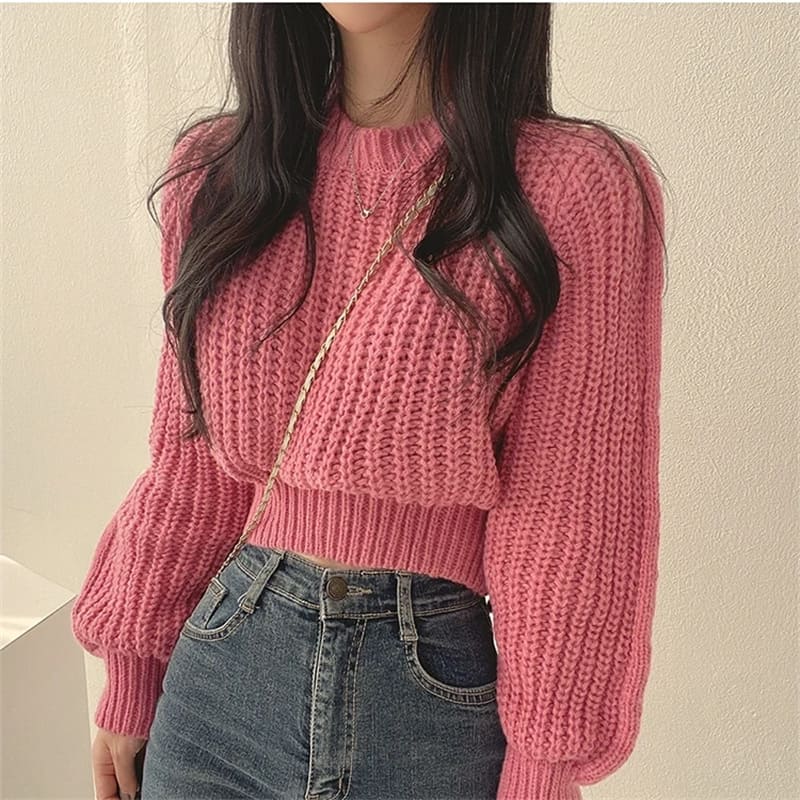 Vintage Chic Knitwear Loose Sweater