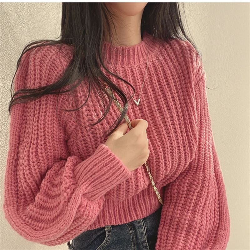 Vintage Chic Knitwear Loose Sweater