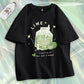 Harajuku Cartoon Lime Juice Cat T-Shirt