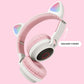Cute Cat Ears Wireless Luminous Bluetooth Headset