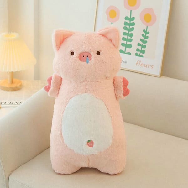 Fluffy Cartoon Kitty Pig Plushie Collection