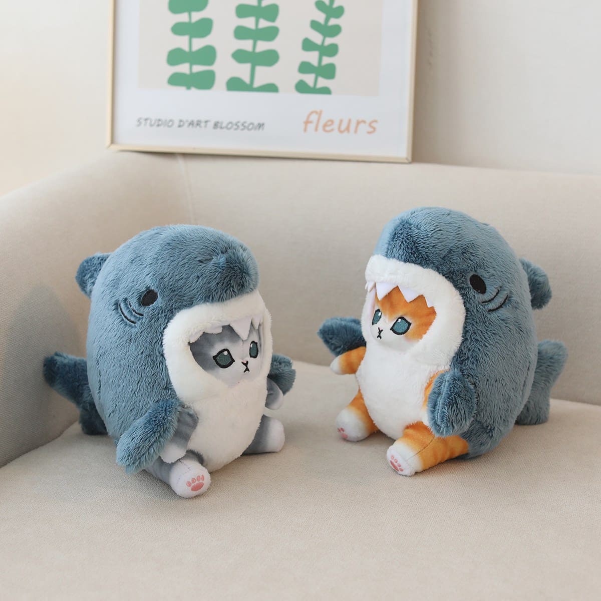 Cute Stuffed Kitty Shark Plush Toys