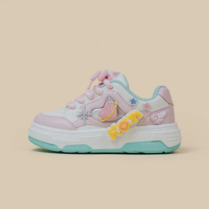 Kawaii Cartoon Heart Stars Sneakers