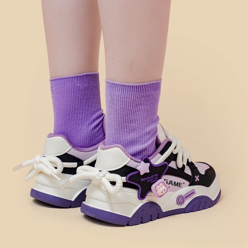 Kawaii Cartoon Bunny Star Game Sneakers