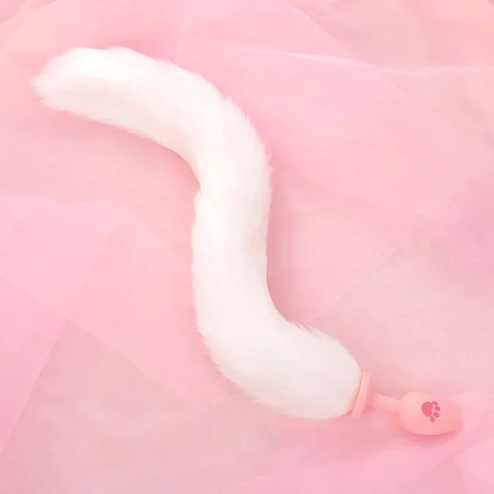 Furry Kitty Cat Tail Anal Plug Accessories