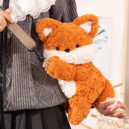 Kawaii Fox Plush Crossbody Bag