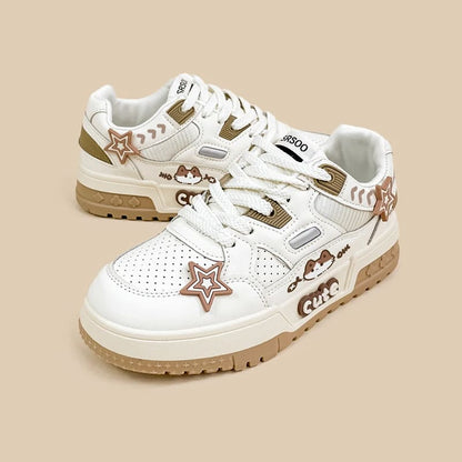 Kawaii Cartoon Cute Kitty Stars Sneakers