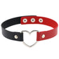 Cute Love Heart Punk Leather Choker Collar