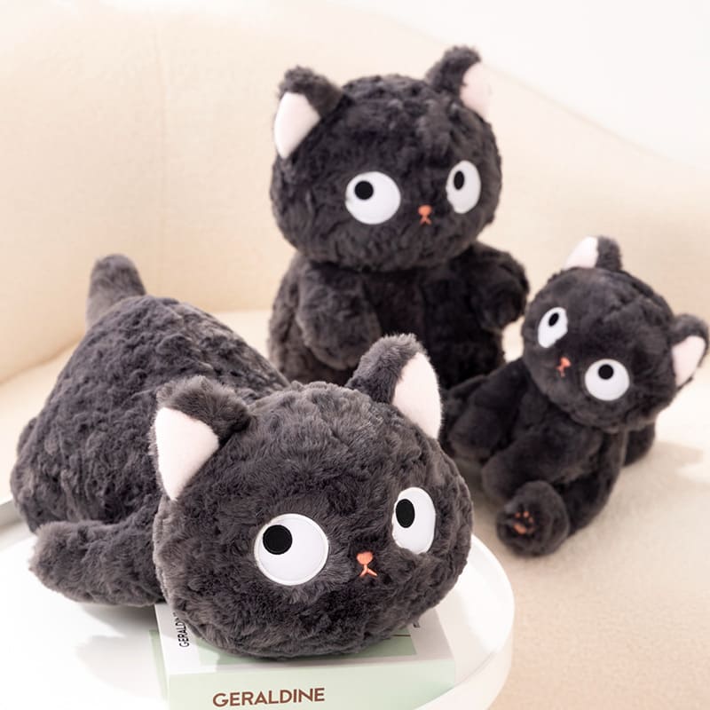 Kawaii Jiji The Fluffy Black Cat Plushie