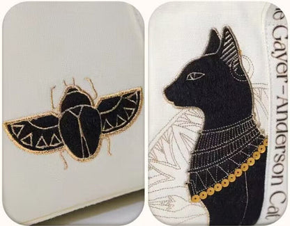 Egyptian Cat Letter Canvas Bag