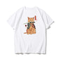 Samurai Katana Orange Cat T-Shirt