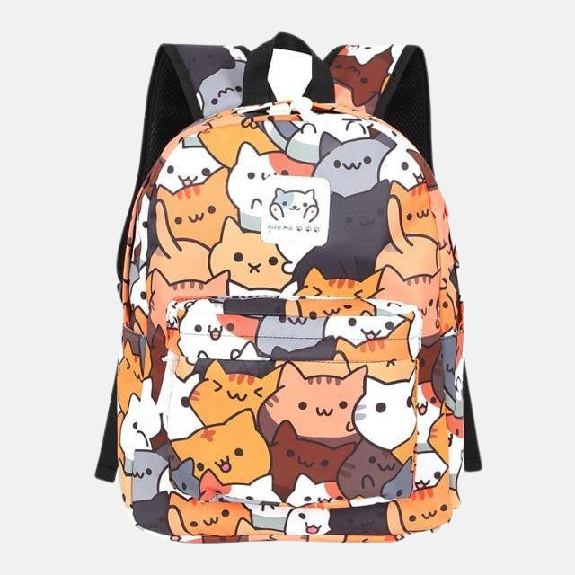 Neko Cartoon Cat Backpack - Meowhiskers