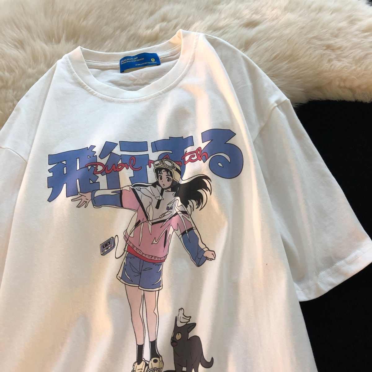 Flight Diary Cat Girl T-Shirt