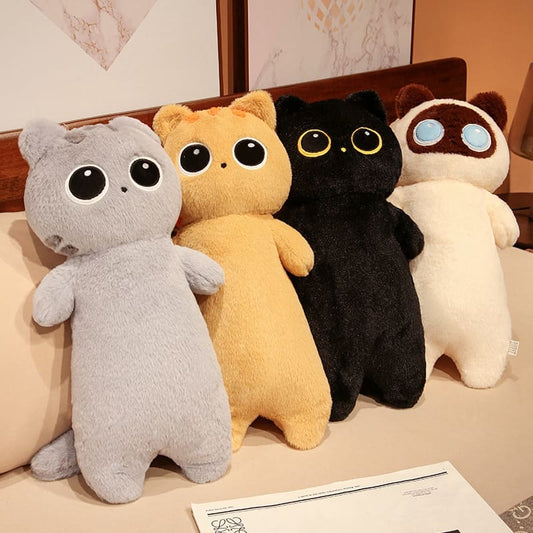 Kawaii Long Fluffy Huge Cat Family Plushies