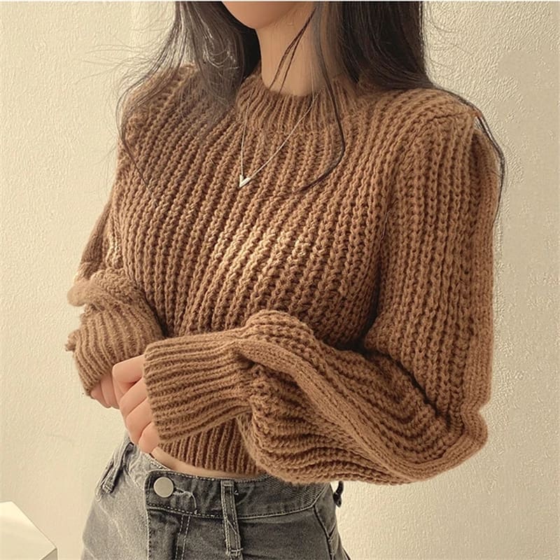 Vintage Chic Knitwear Loose Sweater