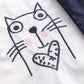 Japanese Cartoon Kitty Print Cape Shirt Hoodie