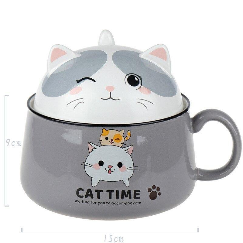 Kawaii cat outlet bowl