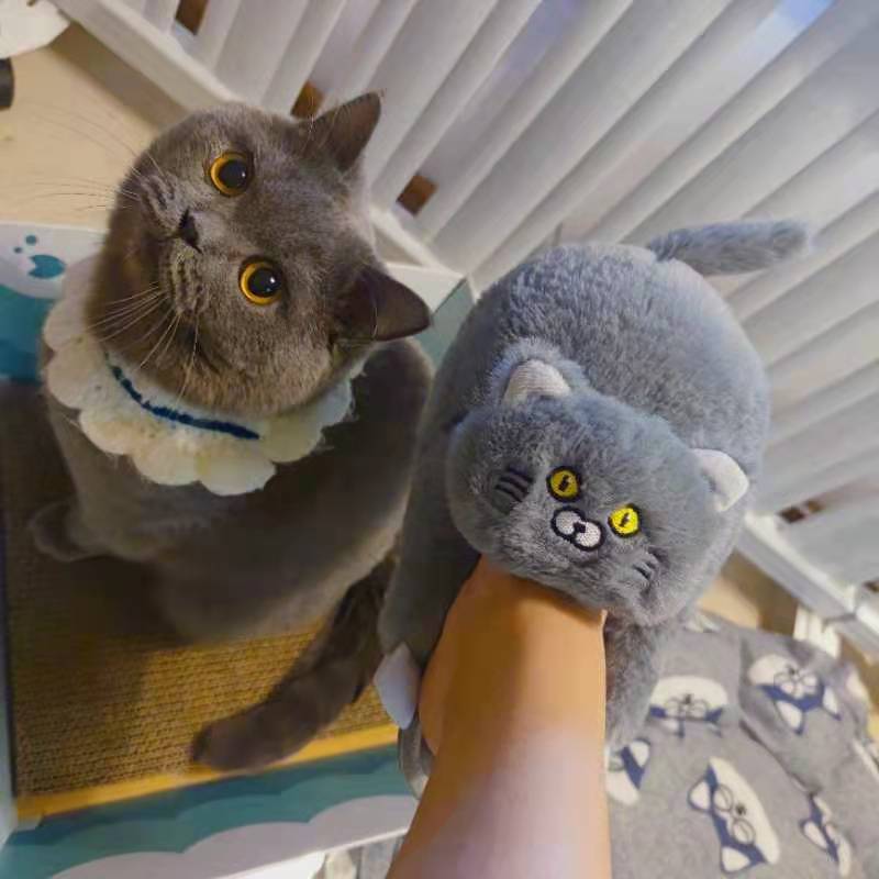 Cuddly Hug Cat Slippers