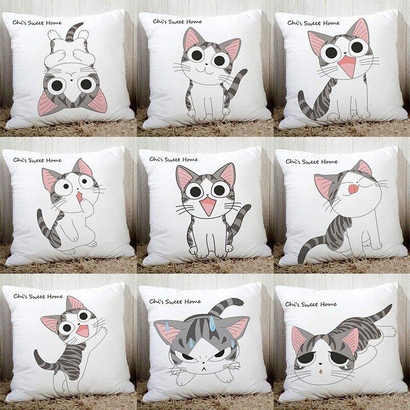 Kawaii Cat Pillowcase - Meowhiskers