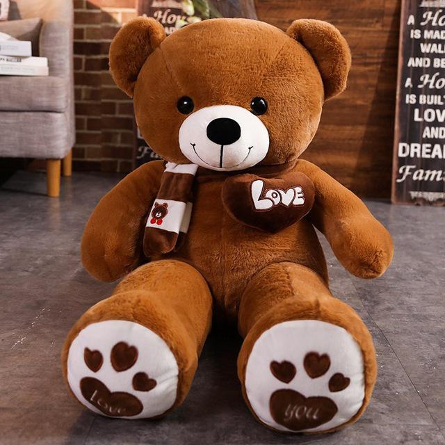 Kawaii Scarf Giant Teddy Bear Plush Doll