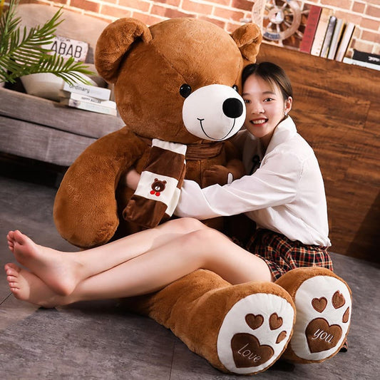 Kawaii Scarf Giant Teddy Bear Plush Doll