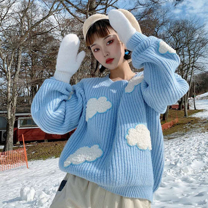 Kawaii Cozy Clouds Sweater