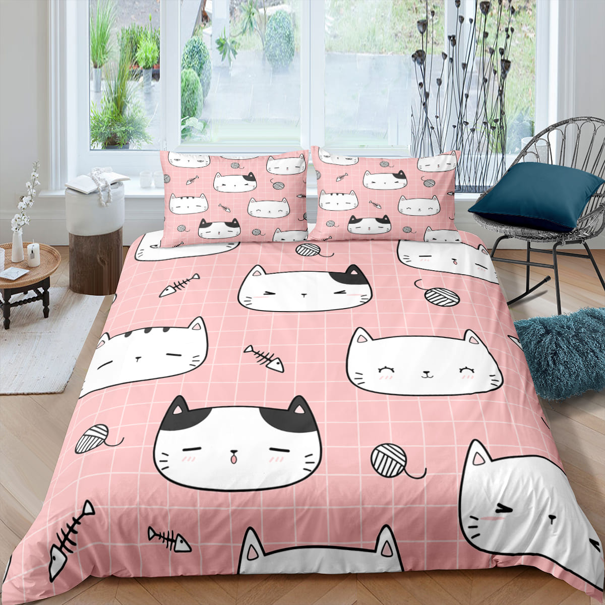 Cartoon Kitty Cat Collection Bedding Sets