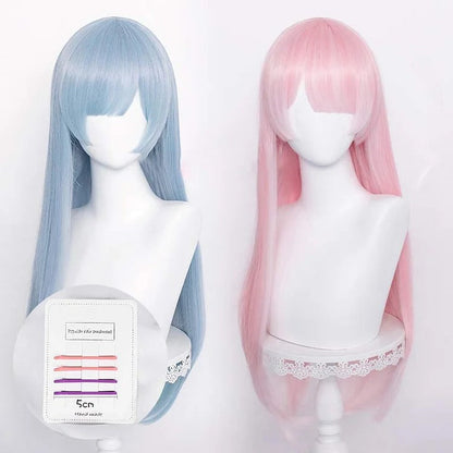 Kawaii Cosplay Anime Lolita Long Wigs With Hair Clip