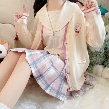 Kawaii Lolita Bunny Cardigan Sweater