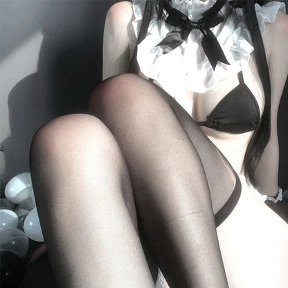 Sexy Maid Uniform Stockings Lingerie Set