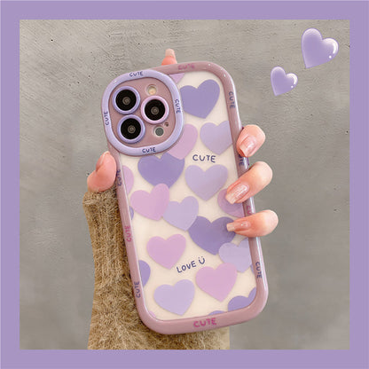 Kawaii Cute Rainbow Love Heart Smile iPhone Case