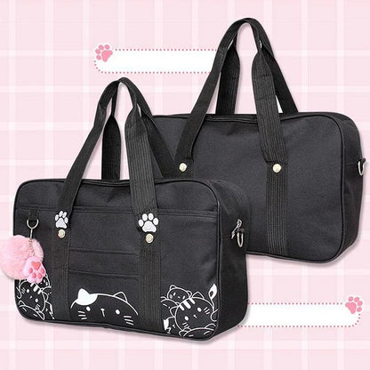 Kawaii JK Lolita Cartoon Cat Paws Uniform Crossbody Bag