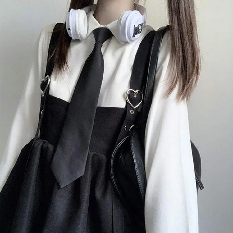 Kawaii Black Ruffle Layer Lolita Skirt