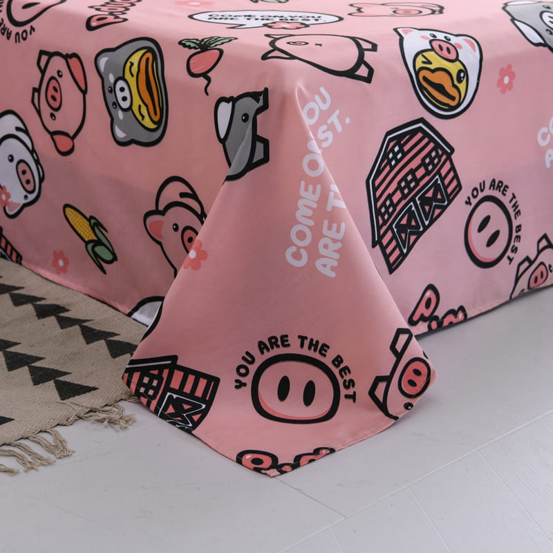 Kawaii Cute Cartoon Pig Duck Bedding Sets