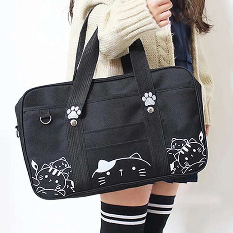 Kawaii JK Lolita Cartoon Cat Paws Uniform Crossbody Bag