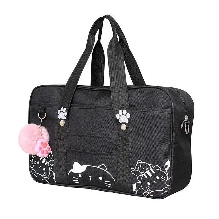 Kawaii JK Lolita Cartoon Cat Paws Uniform Crossbody Bag