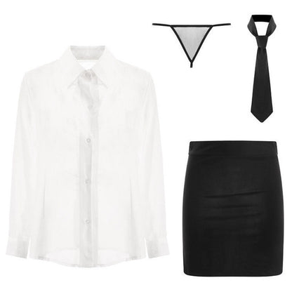 Sexy Secretary Uniform Suit Lingerie Set