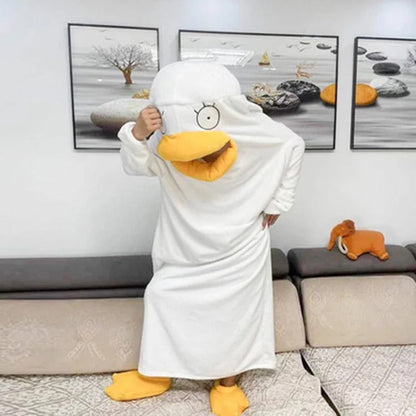 Kawaii Cute Funny Duck Jumpsuit Pajamas