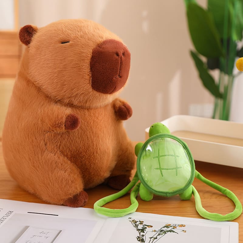 Kawaii Capybara Turtle Plush Stuffed Toy